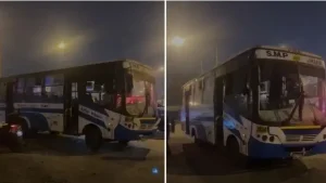 sujetos balean bus con pasajeros y hieren a conductor