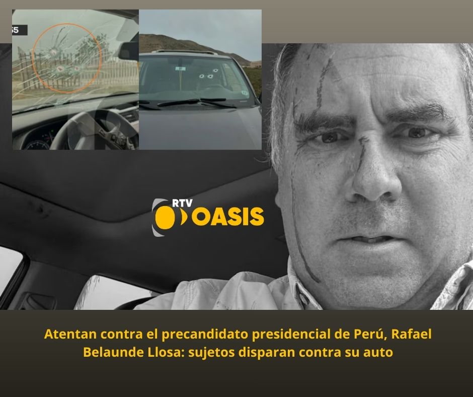 Atentan contra el precandidato presidencial de Perú, Rafael Belaunde Llosa: sujetos disparan contra su auto
